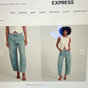 Express Women's Denim Boyfriend Jeans